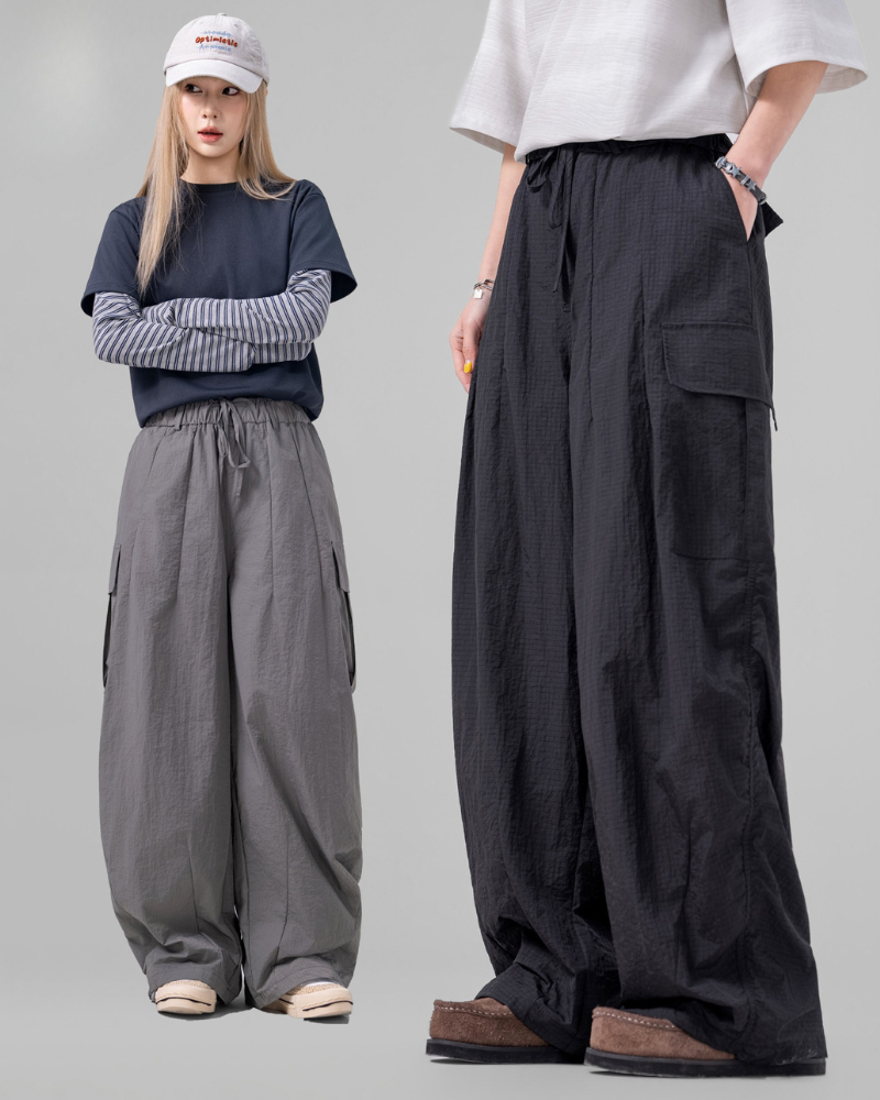 Techwear Draped Large Pocket Unisex Cargo Pants