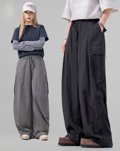 Techwear Draped Large Pocket Unisex Cargo Pants