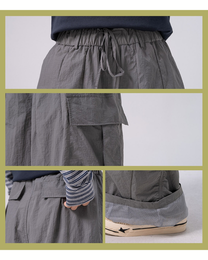 Techwear Draped Large Pocket Unisex Cargo Pants