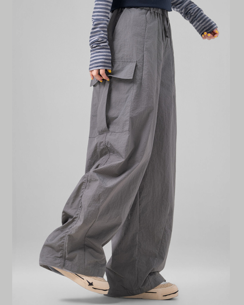 Techwear Draped Large Pocket Unisex Cargo Pants