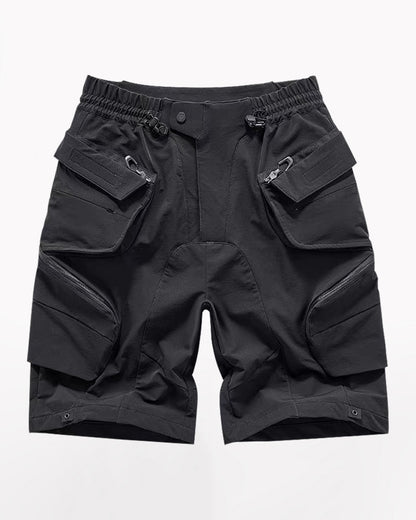 Techwear Multi-Pocket Deconstructed Cargo Shorts