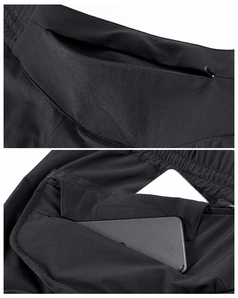 Techwear Multi-Pocket Deconstructed Cargo Shorts