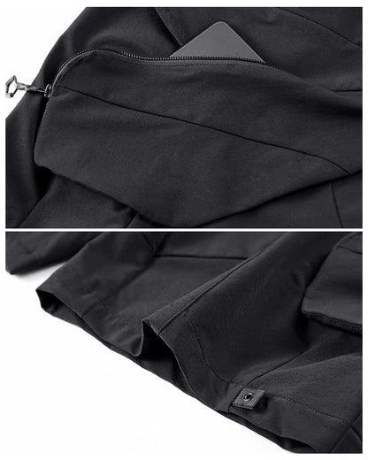 Techwear Multi-Pocket Deconstructed Cargo Shorts