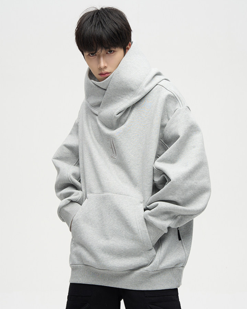 Techwear Street Style Unisex Turtleneck Scarf Mask Hoodie