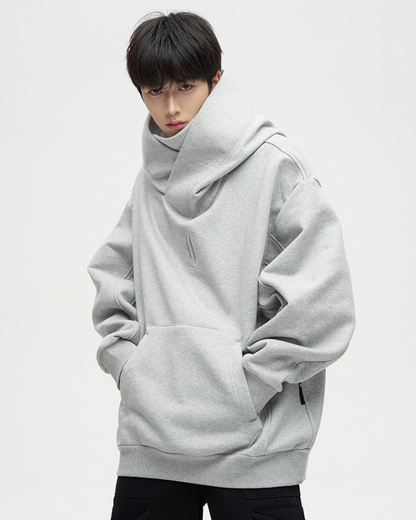 Techwear Street Style Unisex Turtleneck Scarf Mask Hoodie