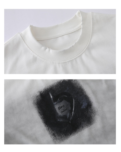 Techwear Vintage Distressed Graphic T-Shirt
