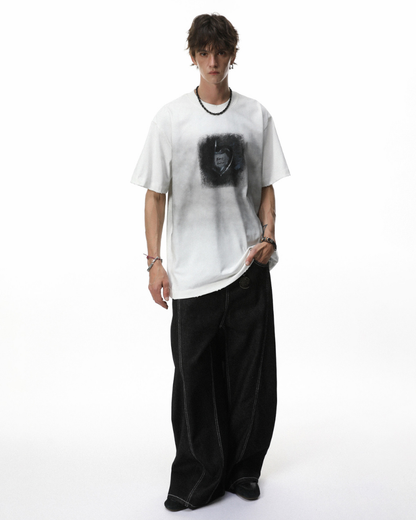 Techwear Vintage Distressed Graphic T-Shirt
