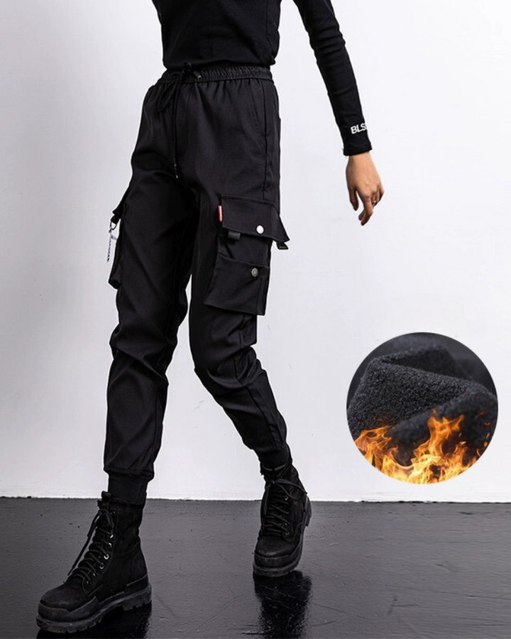 BOHEMSEO】 WASHED SHIRRING CARGO PANTS, BLACK 8seconds BOHEMSEO】 WASHED SHIRRING CARGO PANTS, BLACK 8seconds