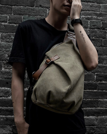Techwear Canvas Sling Backpack