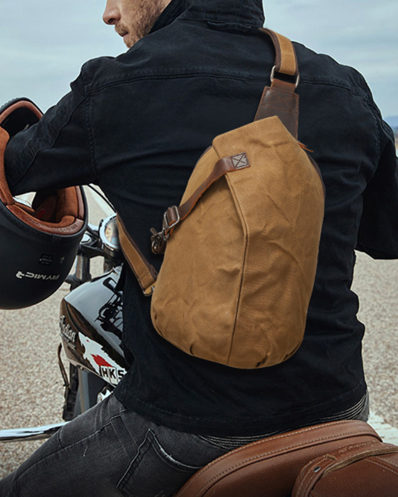 Techwear-Sling-Rucksack aus Canvas