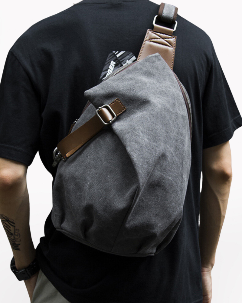 Techwear Canvas Sling Backpack