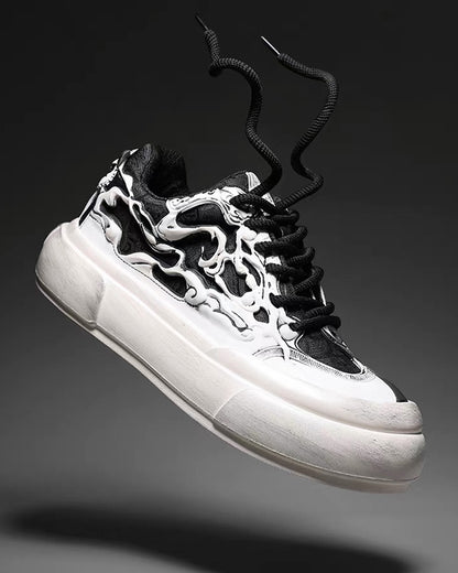 Techwear Chinoiserie Breathable Casual Flat Sneakers