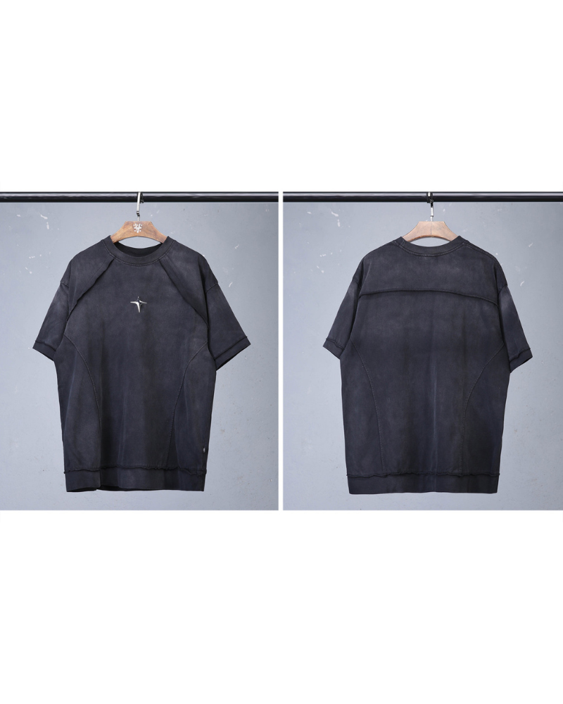 Techwear Distressed Urban Cotton T-Shirt