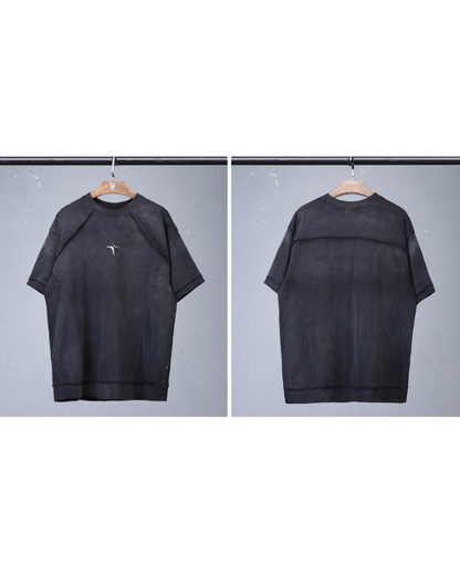 Techwear Distressed Urban Cotton T-Shirt