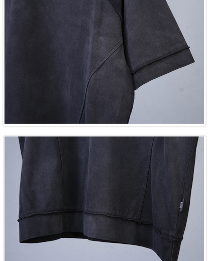 Techwear Distressed Urban Cotton T-Shirt
