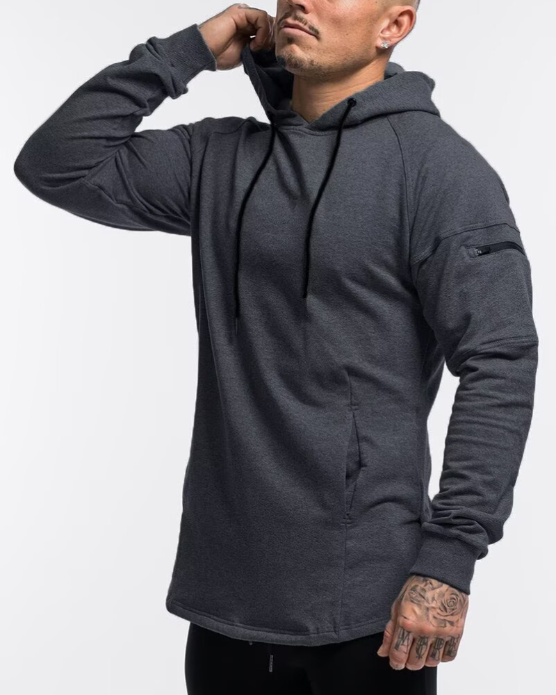 Techwear Drawstring Men hoodie Sweatshirt