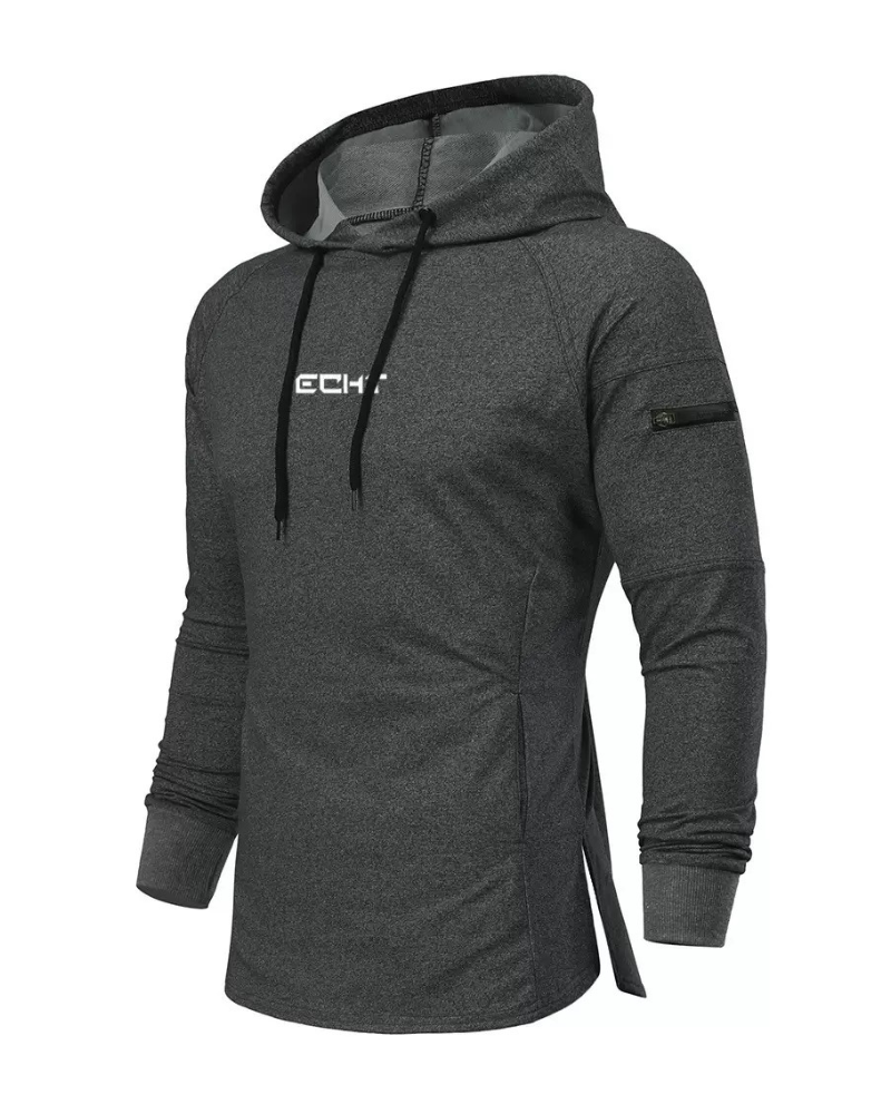 Techwear Drawstring Men hoodie Sweatshirt