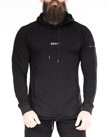Techwear Drawstring Men hoodie Sweatshirt