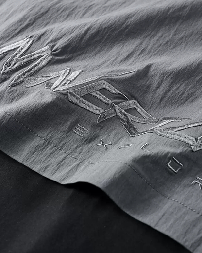 Techwear Fake Two-Piece Short Sleeve Shirt