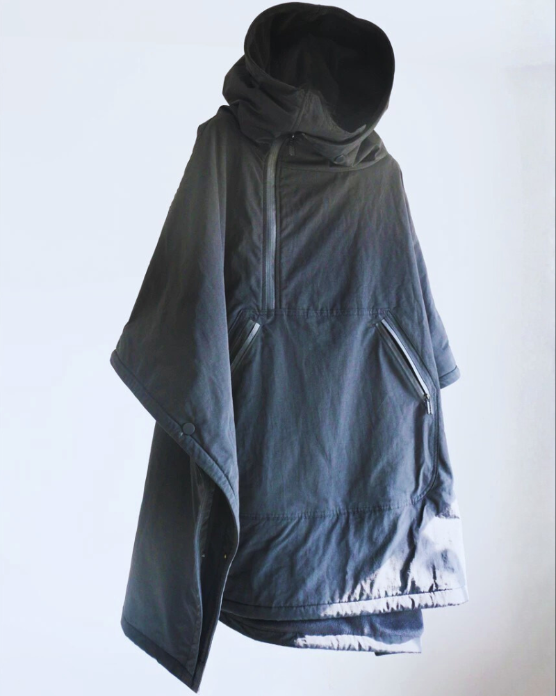 Techwear Loose-Fit Batwing Waterproof Cape Coat