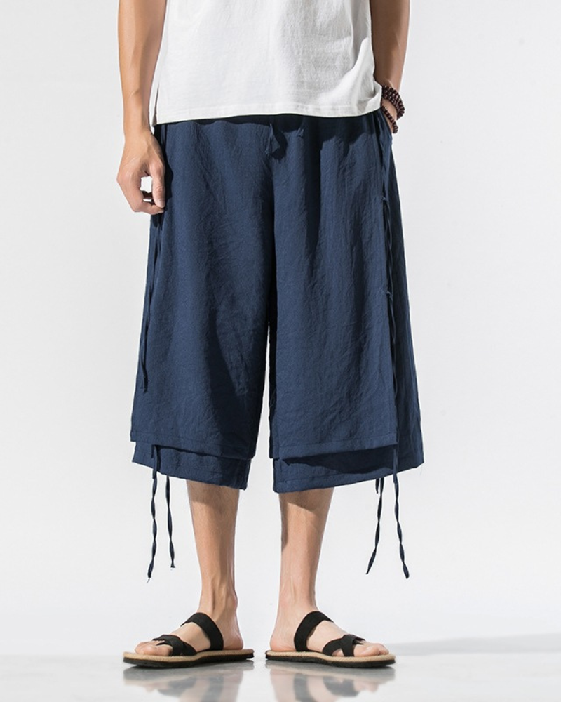 Techwear Short Hakama Pants
