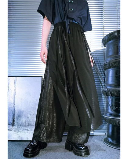 Techwear Summer Women Mesh Skirt Pants