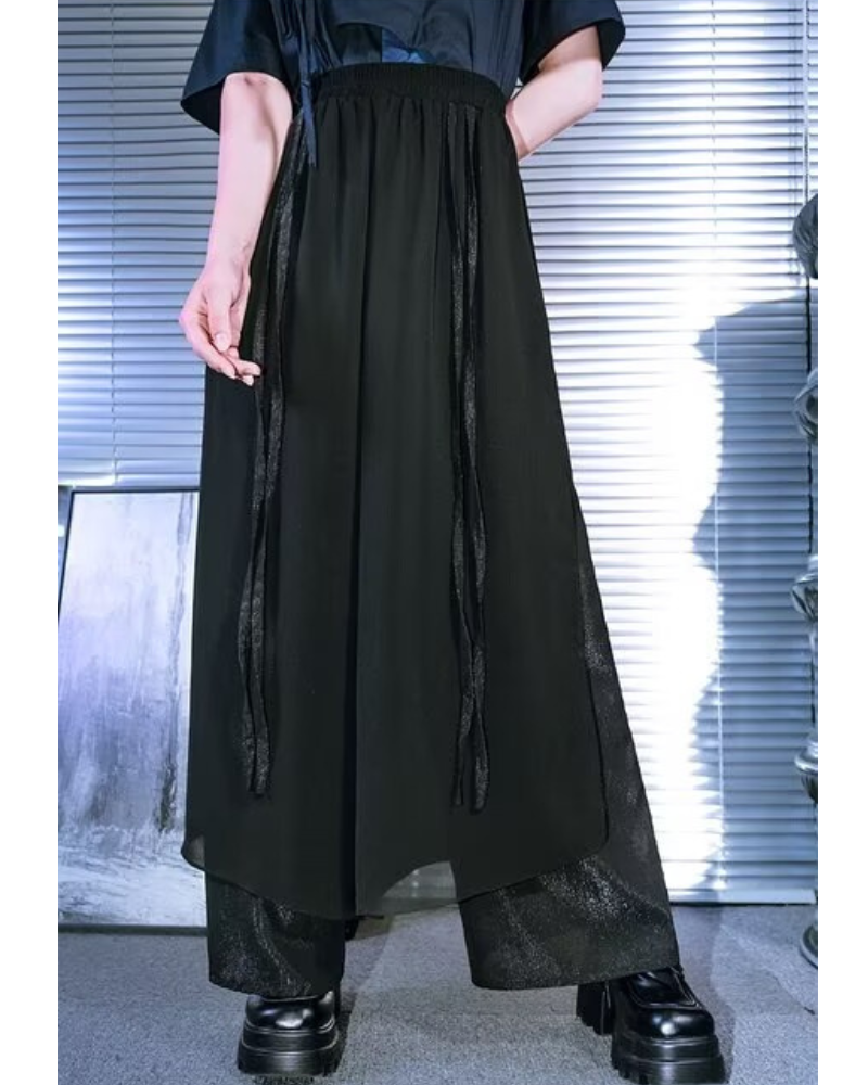 Techwear Summer Women Mesh Skirt Pants