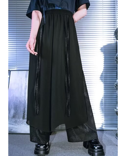 Techwear Summer Women Mesh Skirt Pants