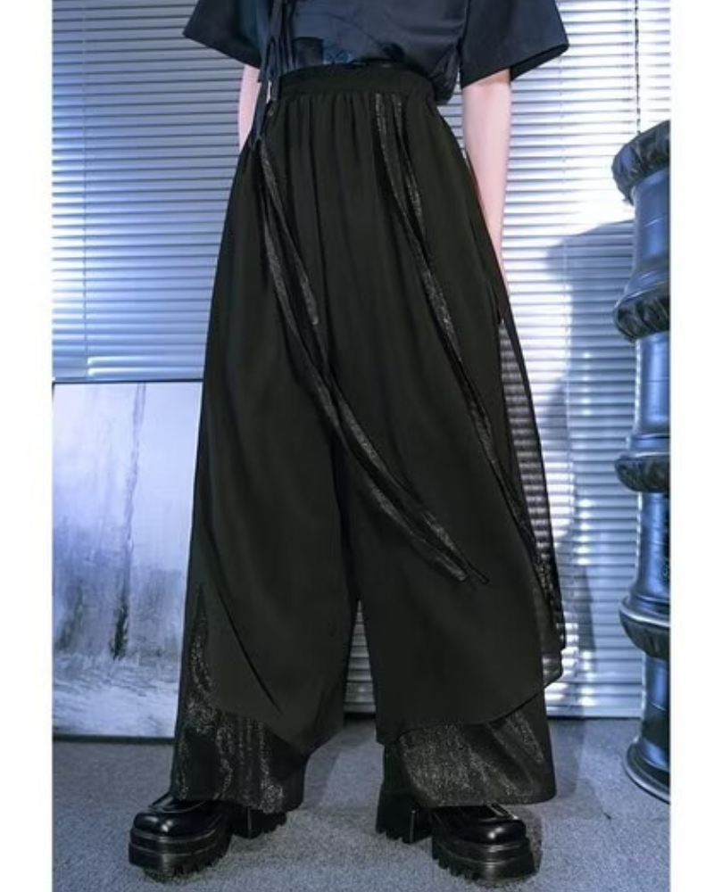 Techwear Summer Women Mesh Skirt Pants