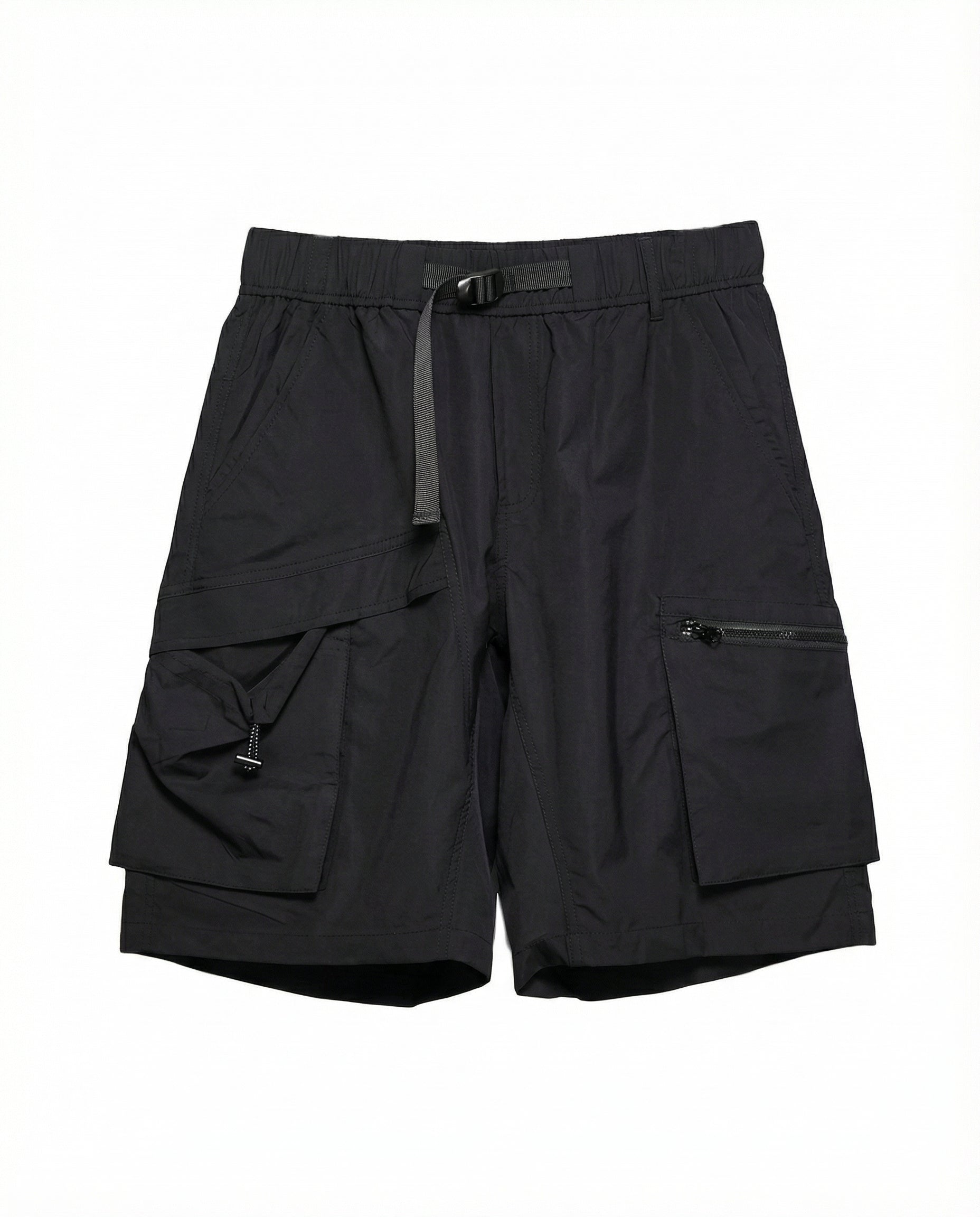Techwear Water-Repellent Belted Cargo Shorts