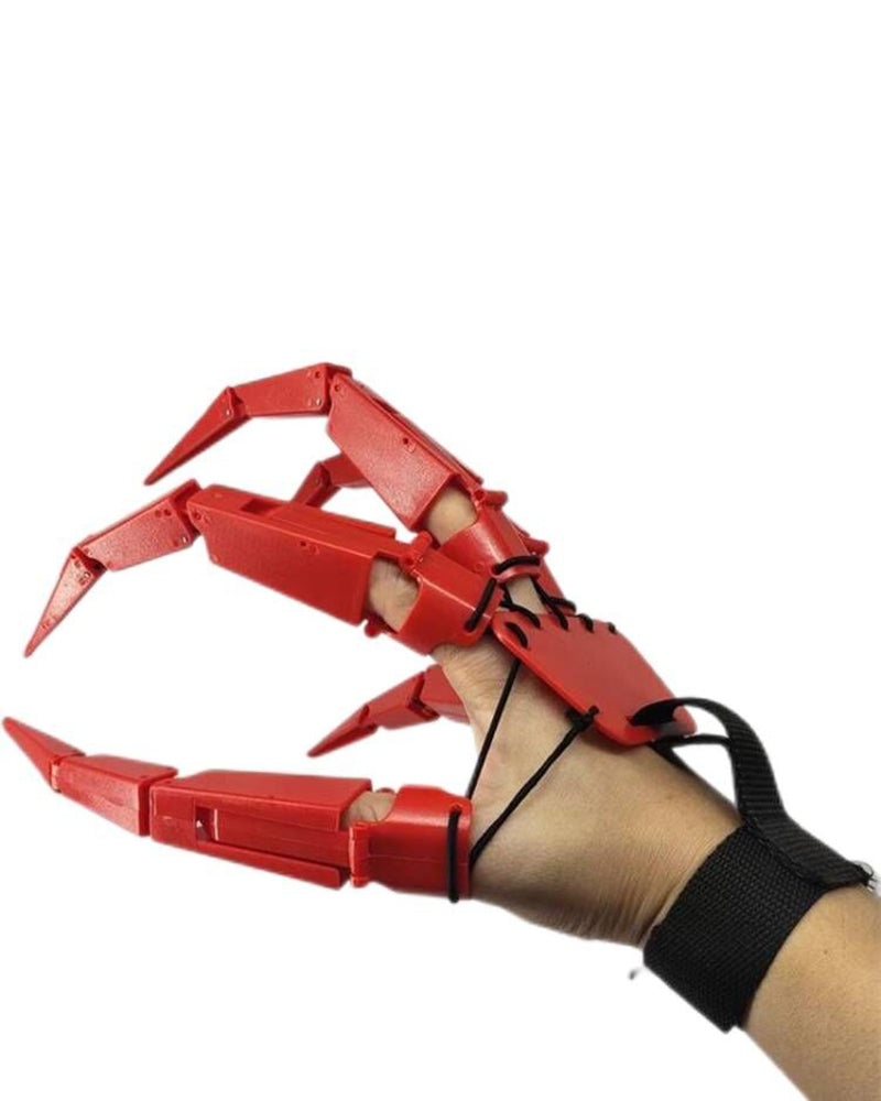 Cyberpunk Ghost Claw Articulated Fingers Gloves