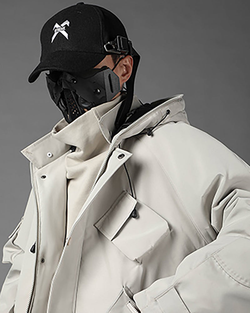 Futuristic Cyberpunk Unisex Hooded Jacket