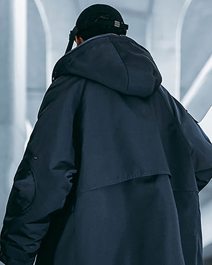 Futuristic Cyberpunk Unisex Hooded Jacket