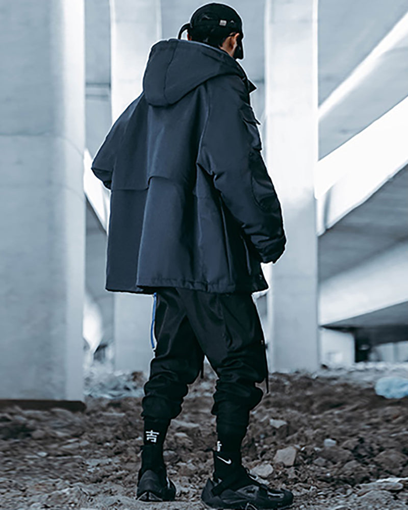Futuristic Cyberpunk Unisex Hooded Jacket