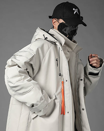 Futuristic Cyberpunk Unisex Hooded Jacket