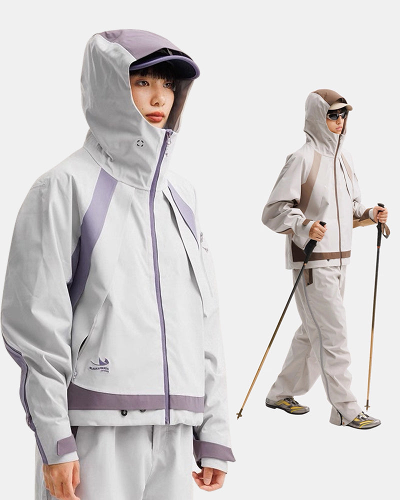 Unisex Outdoor 2-Piece | Waterproof Jacket &amp; Parachute Pants