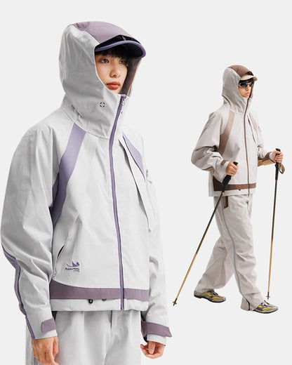 Unisex Outdoor 2-Piece | Waterproof Jacket &amp; Parachute Pants