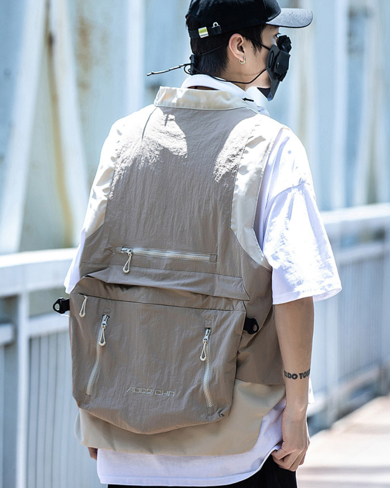 Urban Functional Detachable Backpack Vest