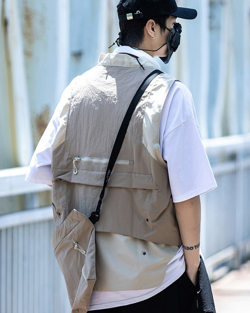 Urban Functional Detachable Backpack Vest