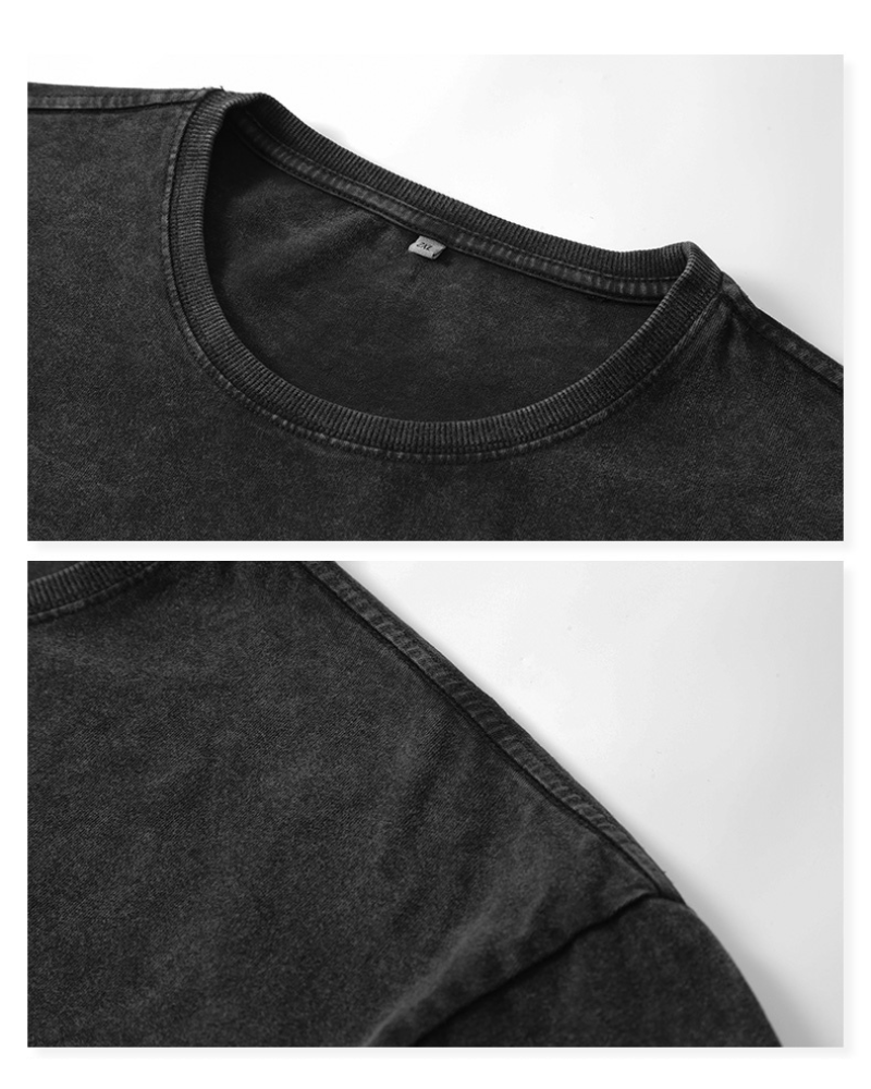 Oversize Vintage Wash Distressed Cross Graphic T-Shirt