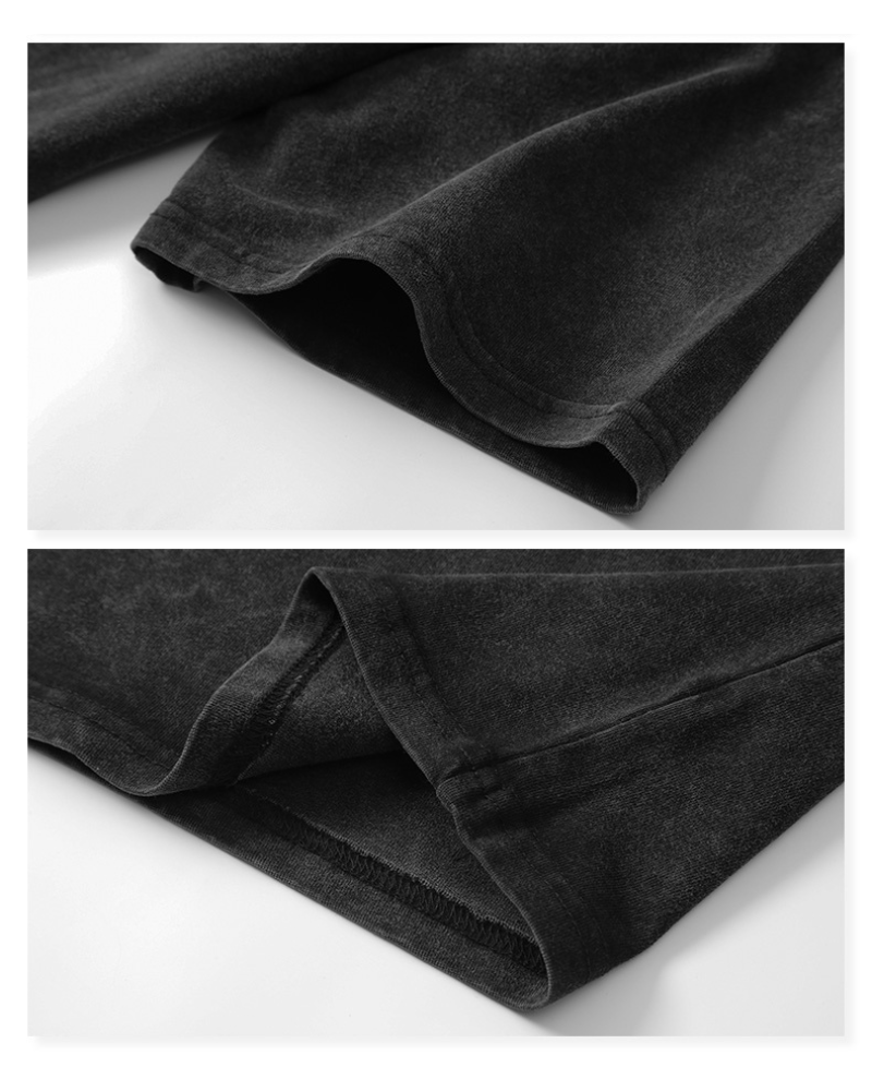 Oversize Vintage Wash Distressed Cross Graphic T-Shirt