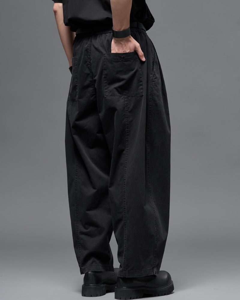 Washed Cotton Japanese Loose Men&