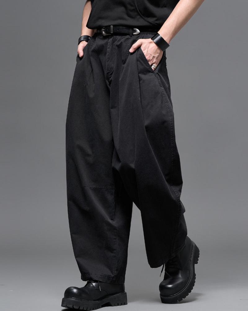 Washed Cotton Japanese Loose Men&