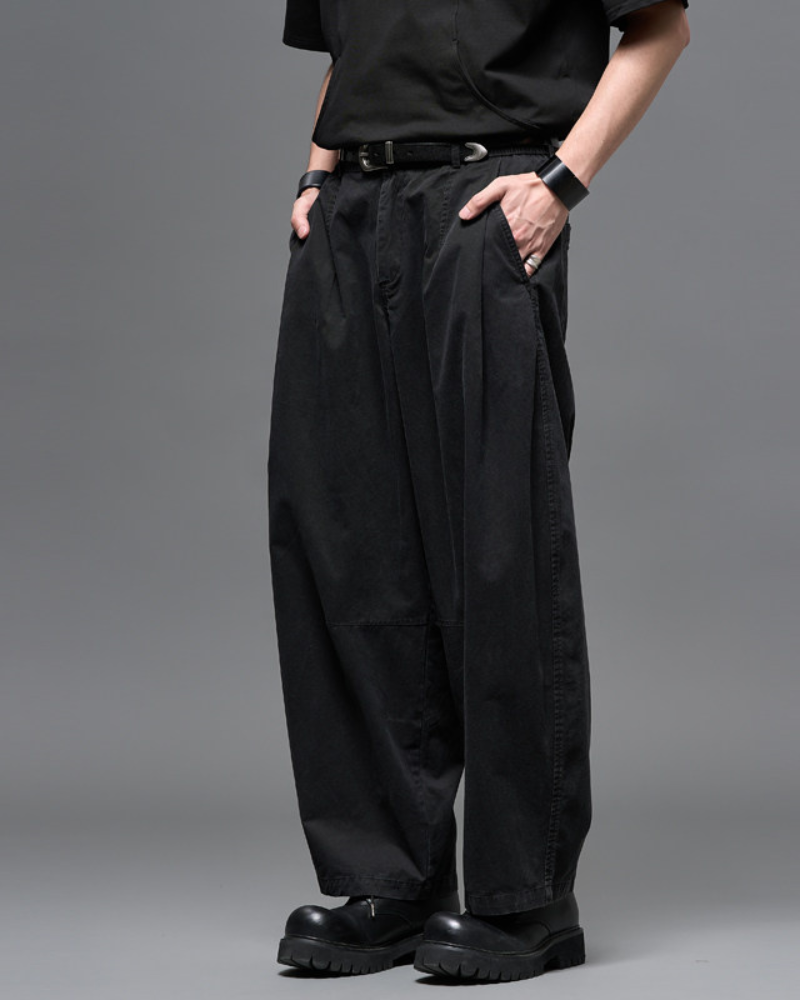 Washed Cotton Japanese Loose Men&