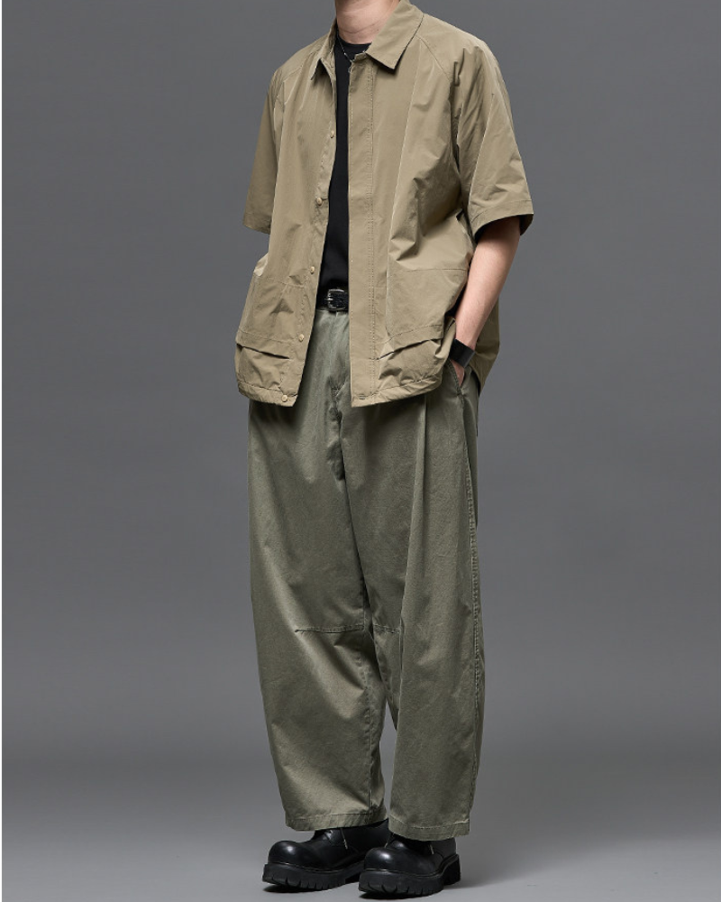 Washed Cotton Japanese Loose Men&