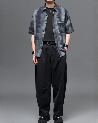 Washed Cotton Japanese Loose Men&