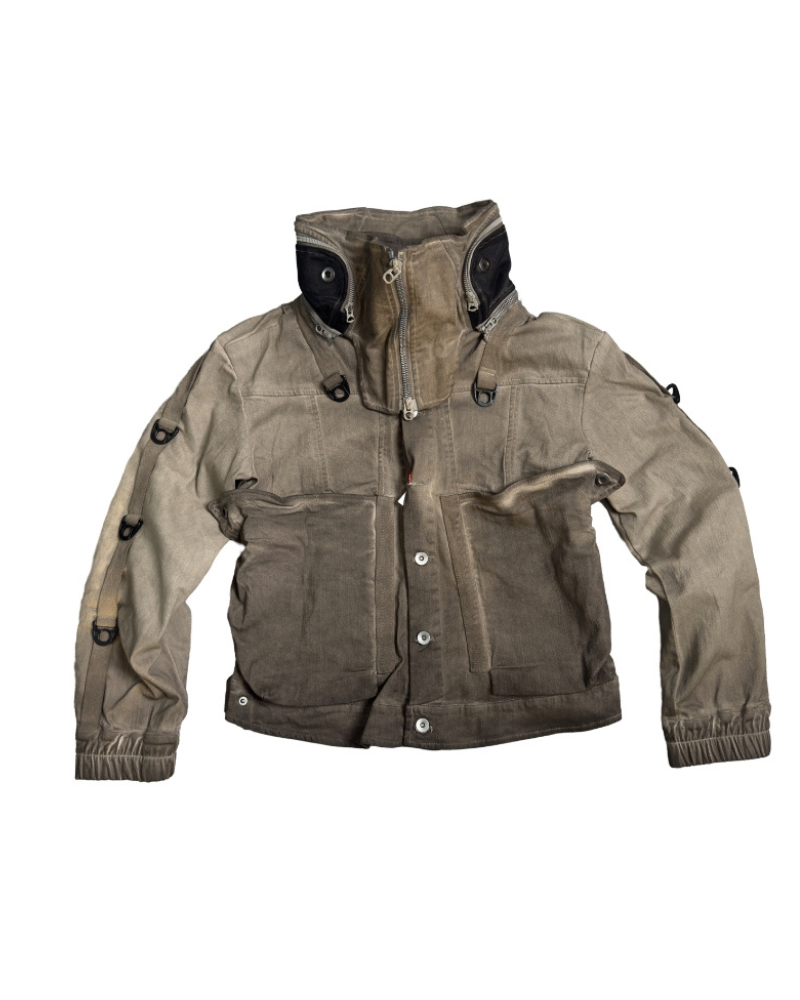 Wasteland Apocalypse Detachable-Collar Jacket