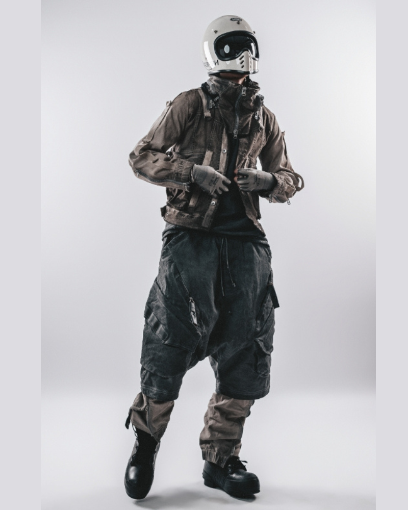 Wasteland Apocalypse Detachable-Collar Jacket