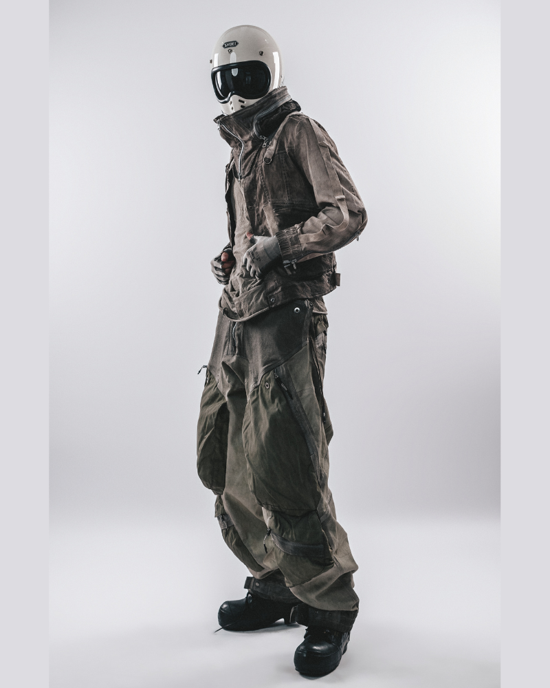 Wasteland Apocalypse Detachable-Collar Jacket
