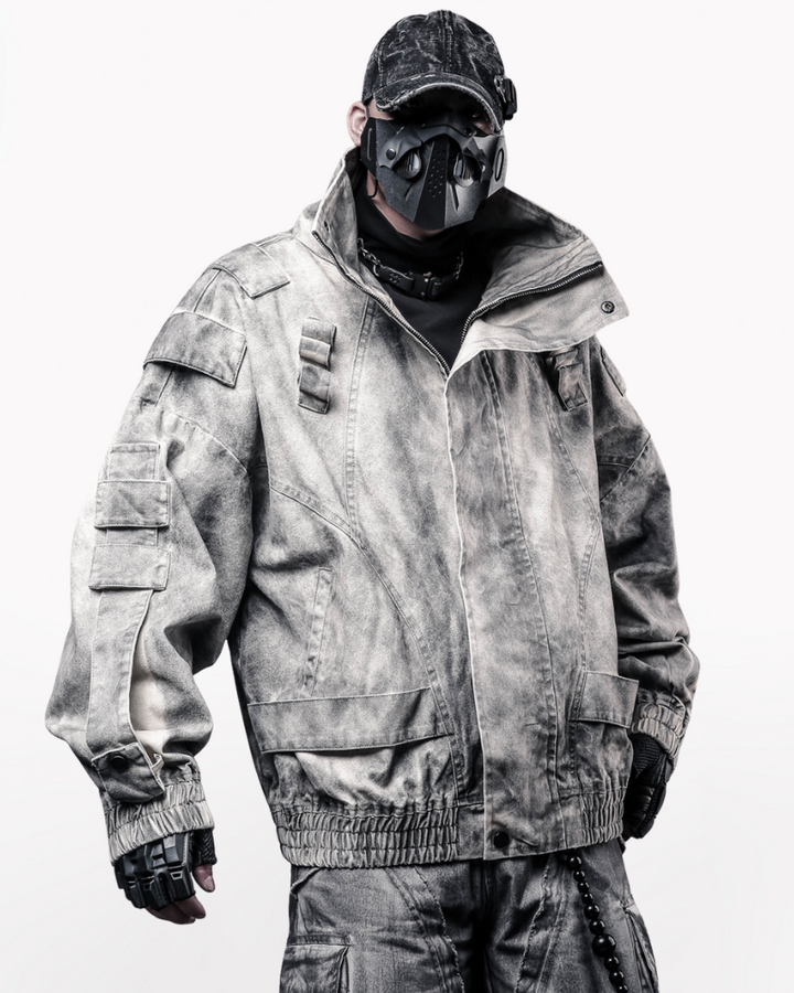 Wasteland Distressed Flight Jacket – Techwear Official